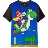 Camiseta Super Mario World Camisa Yosh