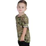 Camiseta T-shirt Soldier Kids Camuflada Multicam - Bélica