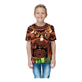 Camiseta Temática Infantil Festa Maui Moana