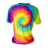 Camiseta Tie Dye Feminina Espiral Colorida