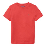 Camiseta Tommy Hilfiger Infantil Algodão Orgânico Apple Red