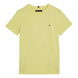 Camiseta Tommy Hilfiger Infantil Algodão Orgânico Yellow