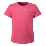 Camiseta Tommy Hilfiger Infantil Feminina Rosa