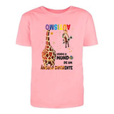 Camiseta Tshirt Autismo Autista Blusa Rosa Barata Promoção