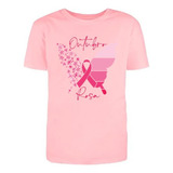 Camiseta Tshirt Outubro Rosa Vencer O Câncer Blusa Rosa Fé
