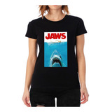 Camiseta Tubarão Filme Babylook Feminina Camisa