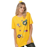 Camiseta Turma Da Mônica Dona Da Rua Patches