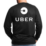 Camiseta Uber Motorista Camisa Trabalho Manga