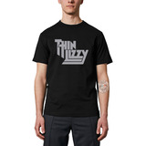 Camiseta Unissex Algodão Thin Lizzy Banda