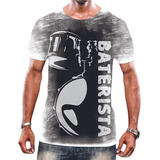 Camiseta Unissex Envio Rápido Bateria Música