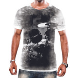 Camiseta Unissex Envio Rápido Bateria Música