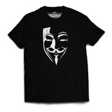 Camiseta V De Vingança Vendetta Mask Máscara Filme Quadrinho