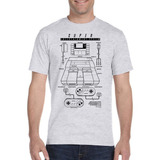 Camiseta Video Game Retro Controles Super Nintendo Rf08
