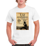 Camiseta Vintage Poster Banda Show Rock Roll U2 Bono Vox E47