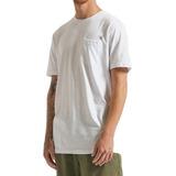 Camiseta Volcom Long Fit Solid Pocket Sm23 Masculina Branco
