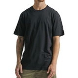 Camiseta Volcom Long Fit Solid Pocket Sm23 Masculina Preto