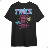Camiseta Word Tour Twice Grupo Kpop