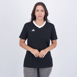 Camiseta adidas Entrada 22 Feminina Preta