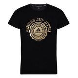 Camiseta adidas Jiu-jitsu Generic Preta E Dourada Original
