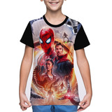 Camiseta/camisa Infantil Homem Aranha - No Way Home