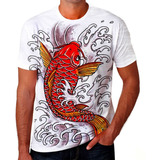Camisetas Camisa Carpa Peixe Imagens Tatuagens 3d Hd 02