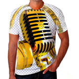Camisetas Camisa Microfone Studio Canção Musica Hd 07