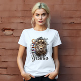 Camisetas Cristãs Leão Coroa Jesus Blusa Moda Evangélica Fé