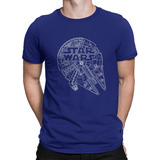 Camisetas Star Wars Millennium Falcon Han Solo Rey Chewbacca