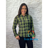 Camisete / Camisa Social Feminina Barato Manga Longa P Ao Gg