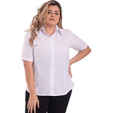 Camisete Feminina Manga Curta Plus Size Blusa Uniforme