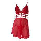 Camisola Renda Transparente S/ Bojo Sexy Straip Dornelas 585