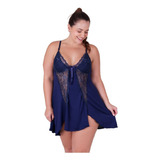 Camisola Rendada Plus Size Sensual Linha