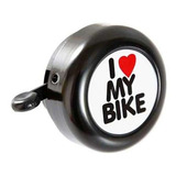 Campainha I Love My Bike Preto