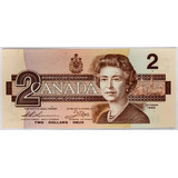 Canadá: Linda Cédula 5 Dollars 1986 - Fe - Antiga - Rainha