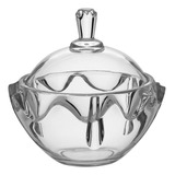 Cancan Potiche Bomboniere Vaso Decorativo 18x18 Vidro Tampa