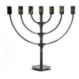 Candelabro 7 Velas Menorah 7 Braços