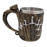 Caneca 3d Espadas Medievais Game Of Thrones + Frete Grátis