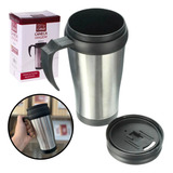 Caneca Aco Inox Termica Para Viagem 400ml Com Tampa Oferta