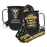 Caneca Alumínio Universitária 850ml + Tirante Contabilidade 