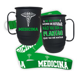 Caneca Alumínio Universitária Faculdade 500ml Com Tirante 