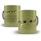 Caneca Baby Yoda Star Wars Personalizada