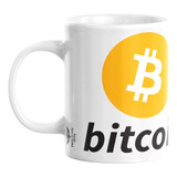 Caneca Bitcoin Moeda Virtual Btc Logo