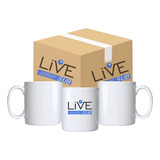 Caneca Branca Resinada P Sublimação 325ml Aaa Caixa C/12