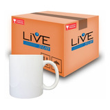 Caneca Brancas Porcelana Sublimação 325ml Live