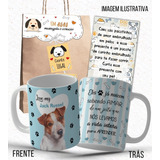 Caneca Cachorro Jack Russel Linda + Embalagem Presente Cd