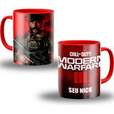 Caneca Call Of Duty Modern Warfare Mw3 Warzone Seu Nick Cod