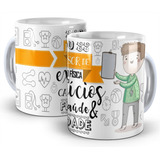 Caneca Cêramica Professor De Educação Fisica - Profissões