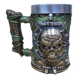 Caneca Chopp Iron Maiden Cerveja 3d Eddie The Head 500ml