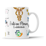 Caneca Com Caricatura Personalizada De Profissões - 325ml