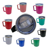 Caneca Copo Térmico 360ml Café Cerveja Chá Inox C/ Tampa Nf